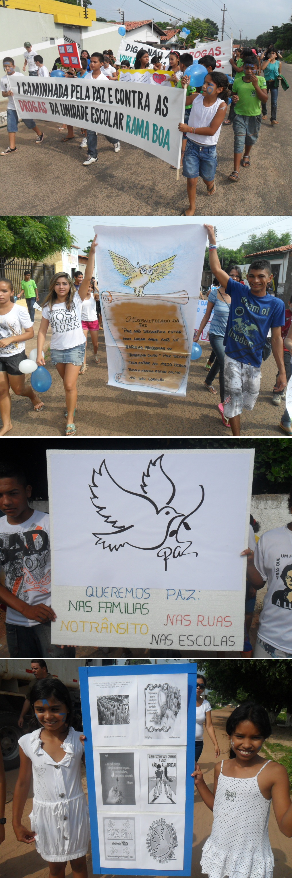 Rama Boa realiza I caminhada pela paz e contra as drogas